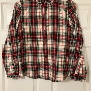 L.L. Bean Plaid Women's Button Down Shirt
